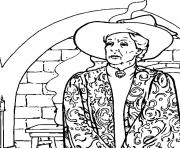 Coloriage Minerva McGonagall est la directrice adjointe de Poudlard