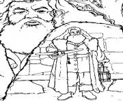 Coloriage Rubeus Hagrid