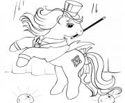 Coloriage poney magique