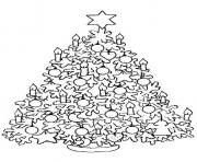 Coloriage sapin de noel dessin cadeaux