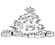 Coloriage sapin noel etoile