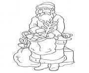 Coloriage pere noel oui