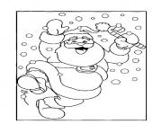 Coloriage pere noel houra