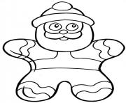 Coloriage gateau pere noel