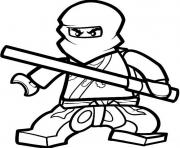 Coloriage ninjago cole ninja maitre de la terre