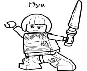 Coloriage ninjago nya ninja 2