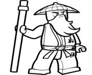 Coloriage ninjago sensei wu maitre du spinjitzu