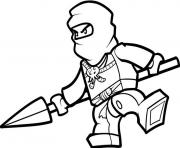 Coloriage ninjago jay ninja maitre de la foudre