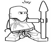 Coloriage ninjago jay ninja maitre foudre