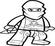 Coloriage ninjago zane ninja maitre de la glace