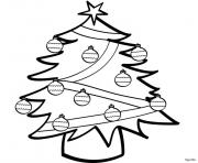 Coloriage sapin de noel a imprimer