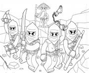 Coloriage Lego ninjago lego team colouring pages