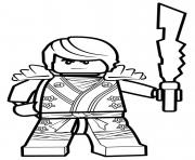 Coloriage ninjago lego en forme