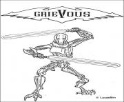 Coloriage star wars grievous