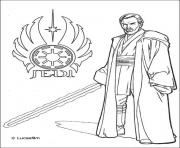 Coloriage star wars jedi logo