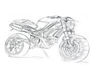 Coloriage moto ducati