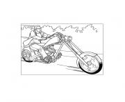 Coloriage moto harley davidson