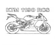 Coloriage moto ktm