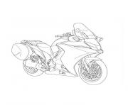 Coloriage moto tuning