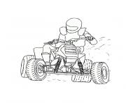 Coloriage moto quad