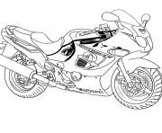 Coloriage moto suzuki