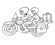 Coloriage tv moto