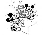 Coloriage anniversaire mickey