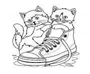 Coloriage chaton trop mignon