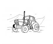 Coloriage tracteur camion