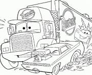 Coloriage camion de cars