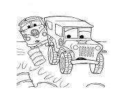 Coloriage camion cars