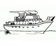 Coloriage bateau de croisiere