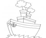 Coloriage bateau moteur