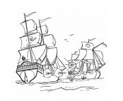 Coloriage bateau guerre