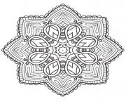 Coloriage mandala etoile 2