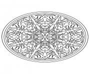 Coloriage coloring mandala difficult 9