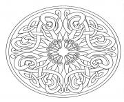 Coloriage coloring mandala adult 7