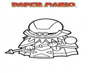 Coloriage mario paper millenaire 15