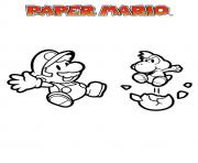 Coloriage mario paper millenaire 18