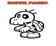 Coloriage mario paper millenaire 4