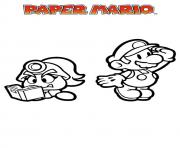 Coloriage mario paper millenaire 8