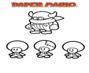 Coloriage mario paper millenaire 10