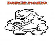 Coloriage mario paper millenaire 2