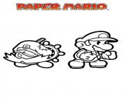 Coloriage mario paper millenaire 19