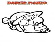 Coloriage mario paper millenaire 5