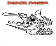 Coloriage mario paper millenaire 7