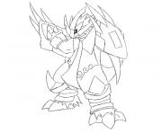 Coloriage pokemon x ex 28