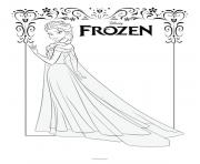 Coloriage elsa frozen disney