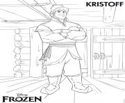 Coloriage kristoff frozen disney