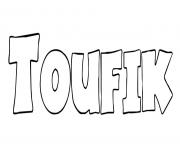 Coloriage Toufik